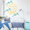 Beach Decor - I'm A Beach Kinda Girl - Vinyl Wall Art Decal For Home Decoration, Bedroom, Playroom or Study Area - Beach House Decor