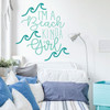 Beach Decor - I'm A Beach Kinda Girl - Vinyl Wall Art Decal For Home Decoration, Bedroom, Playroom or Study Area - Beach House Decor