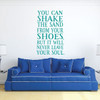 Beach House Decor - You Can Shake The Sand From Your Shoes - Wall Decals for Home Decor, Bedroom Or Playroom - Surfer Gift