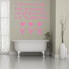 Beauty Life Quote Vinyl Wall Decal for Teenage Girls and Women - Flower Themed "It Just Blooms" Lettering - Available in Various Sizes and Colors