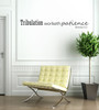 Bible Verse Wall Decals - Romans 5:3 - Tribulation Worketh Patience - Scripture Wall Art, Christian Gift Ideas, Church Wall Decals, Christian Home Decor