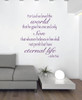 Bible Verse Wall Decor - For God So Loved The World - John 3:6 - Christian Vinyl Decals For Home or Church Decoration