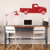 Chevy Truck Wall Decor - Personalized Classic Vehicle Vinyl Decal for Auto Lover Office, Kids Bedroom or Playroom Decoration