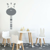 Children's Wall Decal - Cute Zebra - Vinyl Decorations for Boys or Girl's Bedroom, Playroom or Nursery Decor