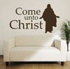Christian Wall Art - Come Unto Christ - Religious Wall Decals For the Home or Church Classroom