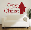 Christian Wall Art - Come Unto Christ - Religious Wall Decals For the Home or Church Classroom