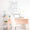 Christian Wall Decal - Be Still And Know That I Am God - Psalms 46:10 - Vinyl Scripture And Religious Home Decor, Church Decoration