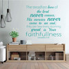 Christian Wall Decal - The Steadfast Love Of The Lord - Bible Verse - Lamentation 3:22 - Vinyl Scripture And Religious Home Decor Or Church Decoration