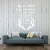 Christian Wall Decal Psalm - As A Deer Longs For Streams Of Water - Vinyl Scripture And Religious Home Decor Or Church Decoration