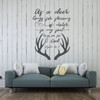 Christian Wall Decal Psalm - As A Deer Longs For Streams Of Water - Vinyl Scripture And Religious Home Decor Or Church Decoration