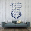 Christian Wall Decal Psalm - As A Deer Longs For Streams Of Water - Vinyl Scripture And Religious Home Decor Or Church Decoration