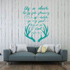 Christian Wall Decal Psalm - As A Deer Longs For Streams Of Water - Vinyl Scripture And Religious Home Decor Or Church Decoration