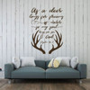 Christian Wall Decal Psalm - As A Deer Longs For Streams Of Water - Vinyl Scripture And Religious Home Decor Or Church Decoration