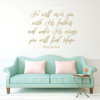 Christian Wall Decal Psalm - He Will Cover You With His Wings - Vinyl Scripture And Religious Home Decor Or Church Decoration