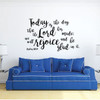 Christian Wall Decal Psalm - Today Is the Day That The lord Has Made - Vinyl Scripture And Religious Home Decor Or Church Decoration