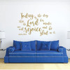 Christian Wall Decal Psalm - Today Is the Day That The lord Has Made - Vinyl Scripture And Religious Home Decor Or Church Decoration