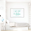 Christian Wall Decal Psalms - I Will Not Be Shaken - Vinyl Scripture And Religious Home Decor Or Church Decoration - Decal Only - Frame not included