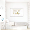 Christian Wall Decal Psalms - I Will Not Be Shaken - Vinyl Scripture And Religious Home Decor Or Church Decoration - Decal Only - Frame not included