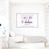 Christian Wall Decal Psalms - I Will Not Be Shaken - Vinyl Scripture And Religious Home Decor Or Church Decoration - Decal Only - Frame not included