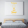 Christian Wall Decor - Let Your Light Shine with Light Bulb Design - Vinyl Decal Scripture and Religious Home Decor