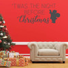 Christmas Wall Decal - 'Twas The Night Before - Santa Claus Vinyl Decor for Living Room or Home Decoration