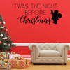 Christmas Wall Decal - 'Twas The Night Before - Santa Claus Vinyl Decor for Living Room or Home Decoration