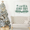 Christmas Wall Decal - O, Come Let Us Adore Him - Holiday Vinyl Stickers for Living Room, Family Room Decor or Home Decoration