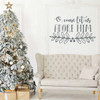 Christmas Wall Decal - O, Come Let Us Adore Him - Holiday Vinyl Stickers for Living Room, Family Room Decor or Home Decoration