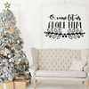 Christmas Wall Decal - O, Come Let Us Adore Him - Holiday Vinyl Stickers for Living Room, Family Room Decor or Home Decoration