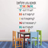 Classroom Decorations Vinyl Wall Decal Sign for Teacher School Classroom
