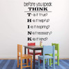 Classroom Decorations Vinyl Wall Decal Sign for Teacher School Classroom