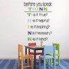 Classroom Decorations Vinyl Wall Decal Sign for Teacher School Classroom