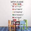 Classroom Decorations Vinyl Wall Decal Sign for Teacher School Classroom