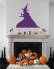 Halloween Decal - Haunted House - Halloween Decoration -Witch Silhouette Wall Decal - Fall Vinyl Decor for The Home, Office Or Classroom - Use Indoor or on Outdoor Windows