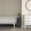 Bathroom Wall Decor | Bath Decal Art | Ooh La La Sticker for Laptop or Water Bottles | Small, Large, Extra Large | Black, White, Pink, Blue, Many Other Colors