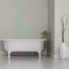 Bathroom Wall Decor | Bath Decal Art | So Fresh and So Clean Clean Sticker for Laptop or Water Bottles | Small, Large, Extra Large | Black, White, Pink, Blue, Many Other Colors