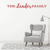 Custom Family Name Wall Decal