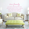 Family Wall Decor - Our Family Is A Circle Strength - Living Room Decoration