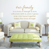Family Wall Decor - Our Family Is A Circle Strength - Living Room Decoration