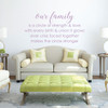Family Wall Decor - Our Family Is A Circle Strength - Living Room Decoration