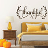 Family Wall Decor - Thankful Sign -Vinyl Home Decal - Living Room or Bedroom Decoration