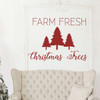 Farm Fresh Christmas Trees Wall Decal Decor - Holiday Vinyl Stickers for Living Room or Home Decoration