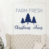 Farm Fresh Christmas Trees Wall Decal Decor - Holiday Vinyl Stickers for Living Room or Home Decoration