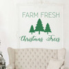 Farm Fresh Christmas Trees Wall Decal Decor - Holiday Vinyl Stickers for Living Room or Home Decoration