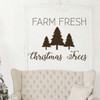 Farm Fresh Christmas Trees Wall Decal Decor - Holiday Vinyl Stickers for Living Room or Home Decoration