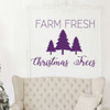 Farm Fresh Christmas Trees Wall Decal Decor - Holiday Vinyl Stickers for Living Room or Home Decoration