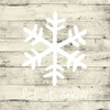 Farmhouse Christmas Decor - Let it Snow with Snowflake - Holiday Vinyl Stickers for Living Room or Home Decoration
