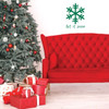 Farmhouse Christmas Decor - Let it Snow with Snowflake - Holiday Vinyl Stickers for Living Room or Home Decoration
