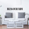 Farmhouse Kitchen Wall Sign ' 'Bless Our Farm' - Vinyl Decal For Home Decoration, A Variety of Sizes and Colors