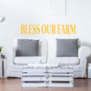 Farmhouse Kitchen Wall Sign ' 'Bless Our Farm' - Vinyl Decal For Home Decoration, A Variety of Sizes and Colors
